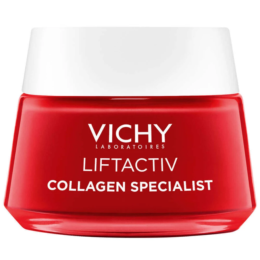 Набір Vichy Liftactiv Collagen Specialist, крем проти зморшок, 50 мл + нічний крем, 50 мл + косметичка безкоштовно: ціни та характеристики