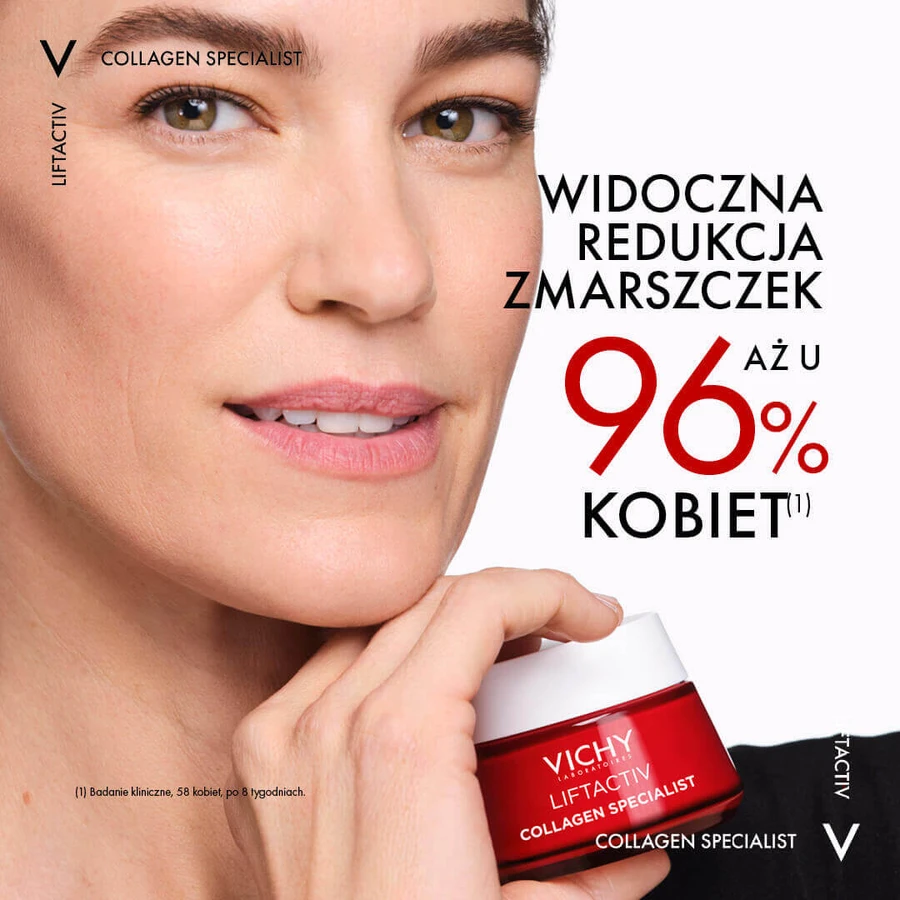 Набір Vichy Liftactiv Collagen Specialist, крем проти зморшок, 50 мл + нічний крем, 50 мл + косметичка безкоштовно: ціни та характеристики