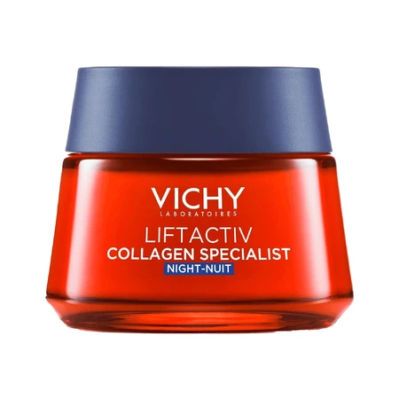 Набір Vichy Liftactiv Collagen Specialist, крем проти зморшок, 50 мл + нічний крем, 50 мл + косметичка безкоштовно: ціни та характеристики