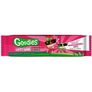 Овсяный батончик Goodies клубника и яблоко 1×23 г, овсяный батончик