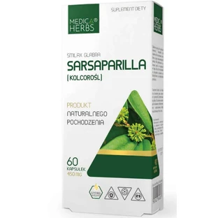Сарсапарилла (колкорол) 450 мг, 60 капсул Medica Herbs