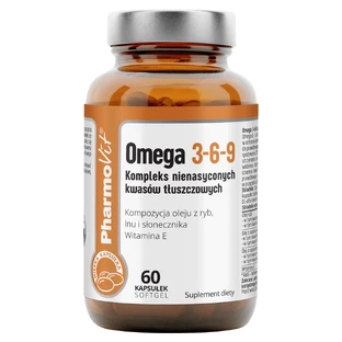 PharmoVit Omega 3-6-9, комплекс ненасыщенных жирных кислот, 60 мягких капсул