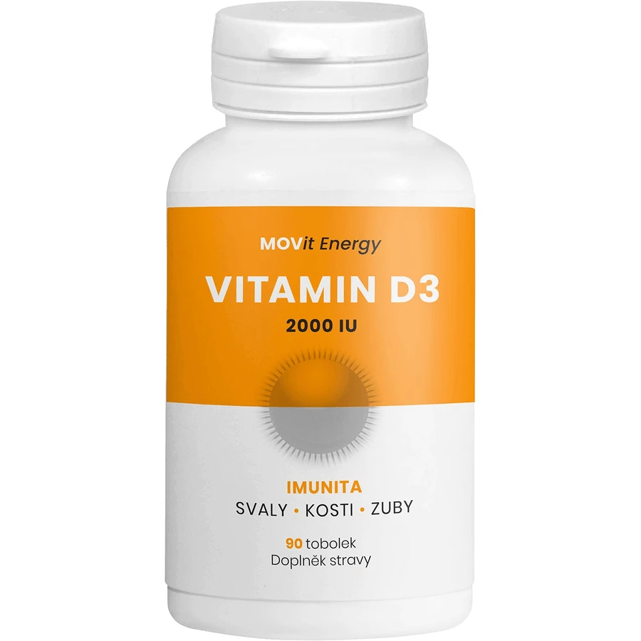 MOVit Energy Vitamin D3 2000 I.U. 50 mcg 90 твердых капсул: цены и характеристики