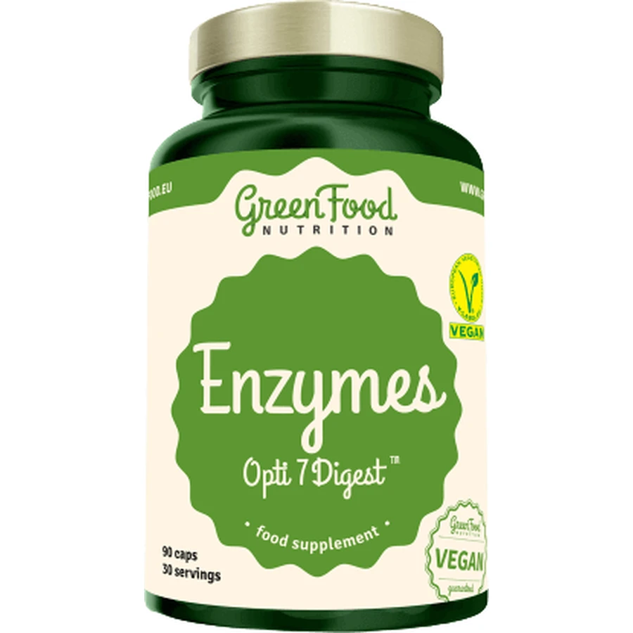 GreenFood Nutrition GreenFood Enzymes Opti7 Digest 90 капсул: цены и характеристики