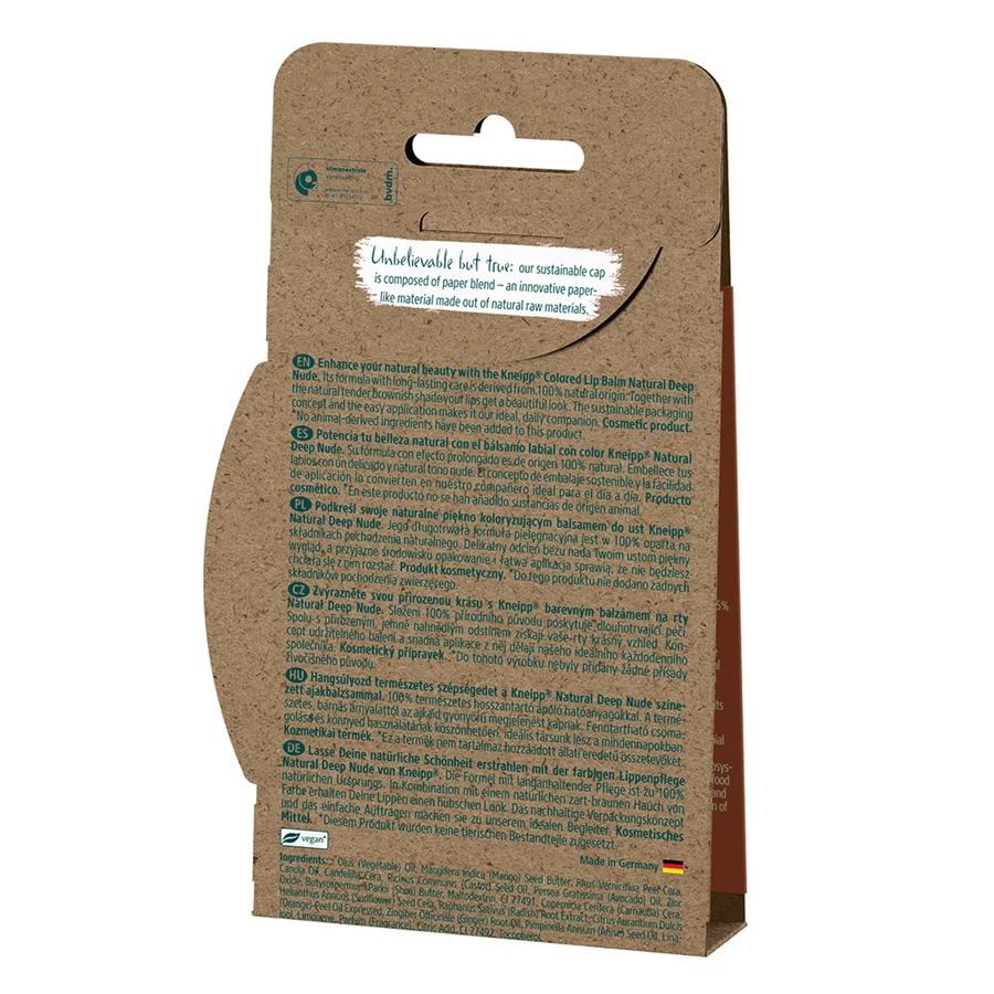 Бальзам для губ Kneipp Natural Care&Color Natural Deep Nude, 3,5 г: ціни та характеристики