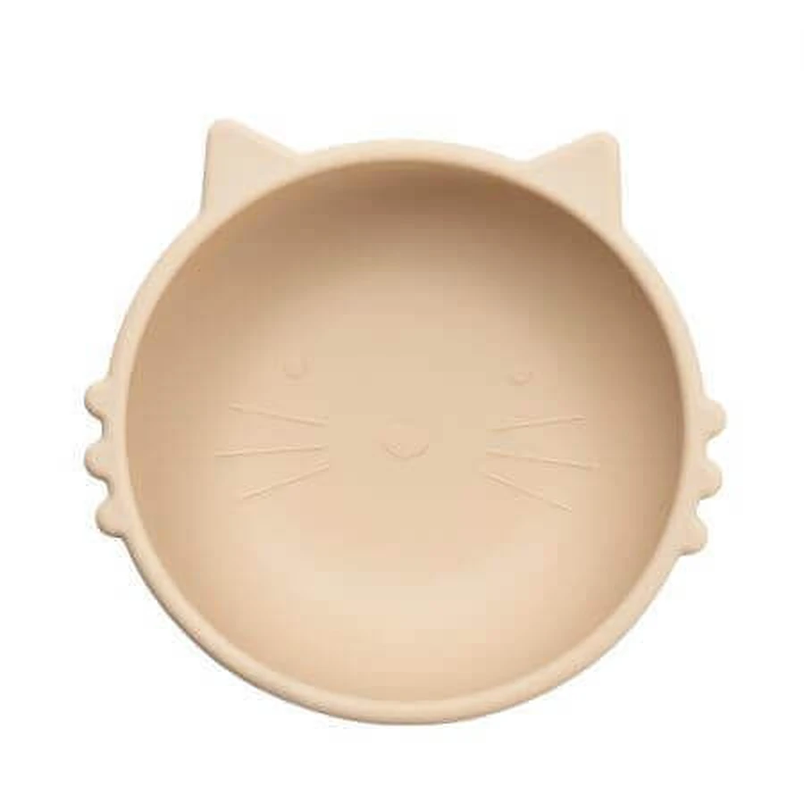 Силіконова миска Kitty I, 6 місяців+, бульбашка бежева, Appekids: ціни та характеристики