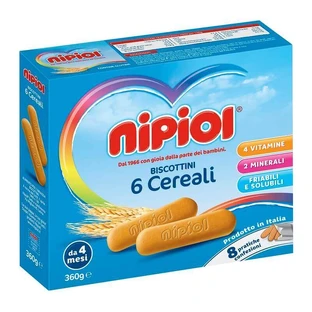 Печенье с 6 злаками, 360 г, Nipiol
