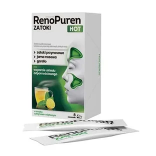 RenoPuren Zatoki Hot без цукру, 8 пакетиків