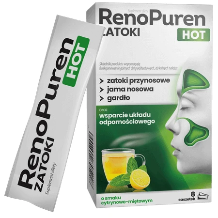 RenoPuren Zatoki Hot без цукру, 8 пакетиків: ціни та характеристики