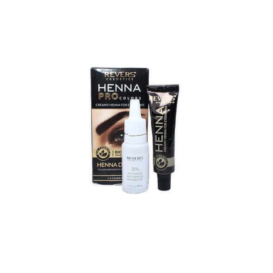 Краска для хны, Revers Cosmetics, Henna Pro Colours, Black: цены и характеристики