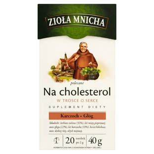 Herbapol Zioa Mnicha Na Cholesterol, травяной чай, 2 г x 20 пакетиков