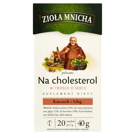 Herbapol Zioa Mnicha Na Cholesterol, травяной чай, 2 г x 20 пакетиков: цены и характеристики