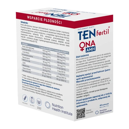 TENfertil Ona AMH, 60 капсул: ціни та характеристики