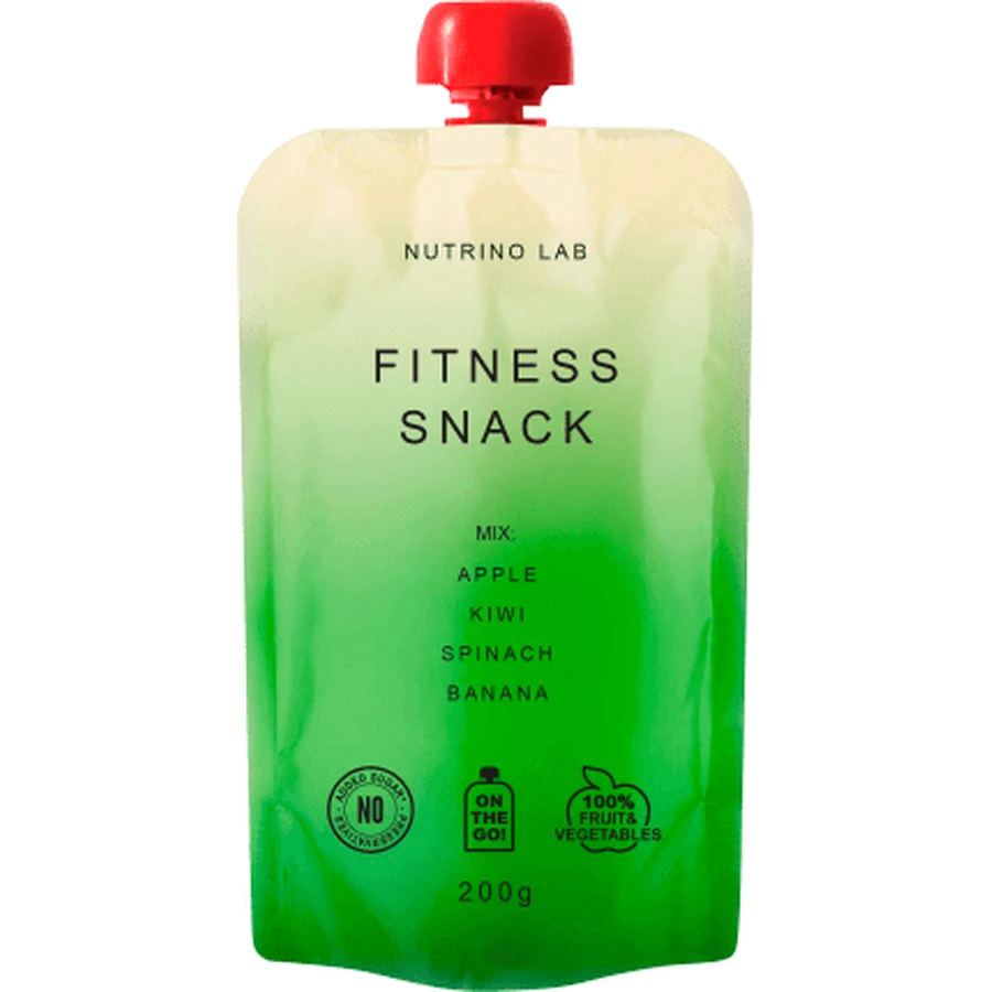 Фитнес-закуска Nutrino Lab, яблоко, киви, шпинат и банановое пюре, 200 г: цены и характеристики