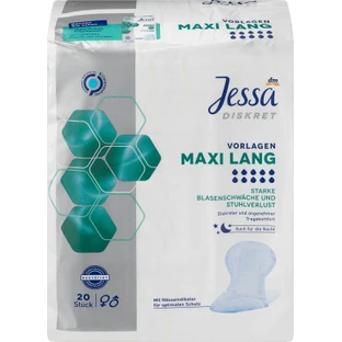 Вбираючі прокладки Jessa DISKRET Maxi Maxi Long, 20 шт.