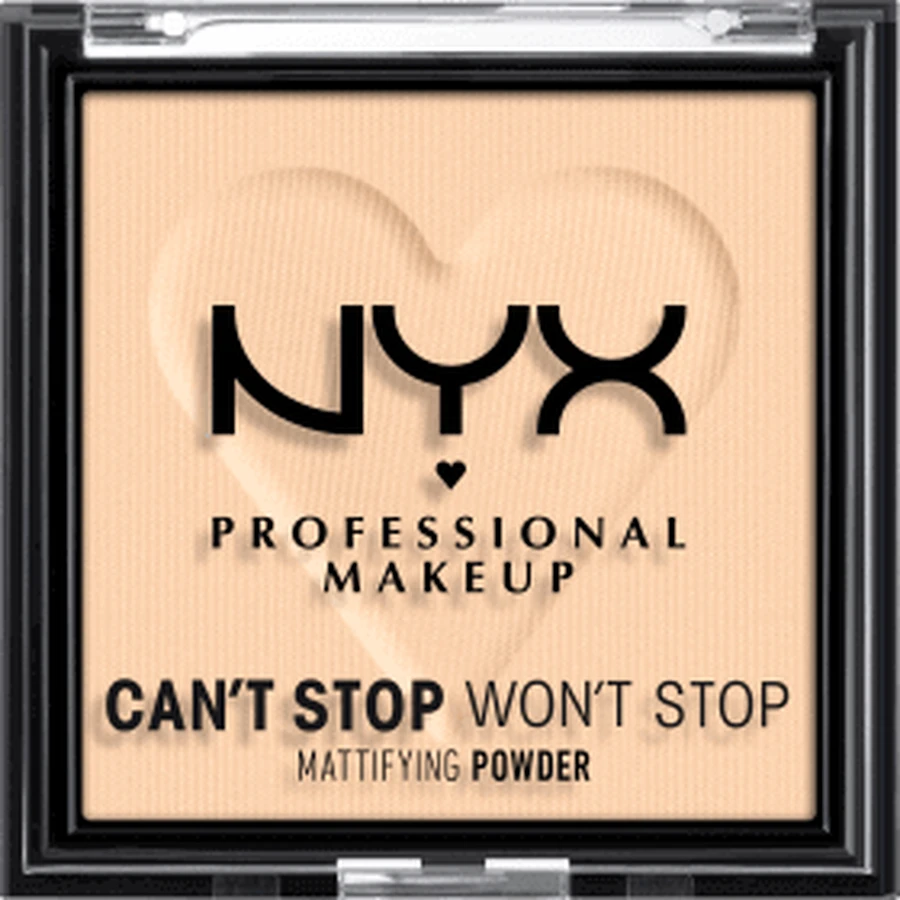 Пудра для макіяжу Nyx Professional Makeup Pudr Can't Stop Won't Stop Mattifying 2 Light, 6 г: ціни та характеристики