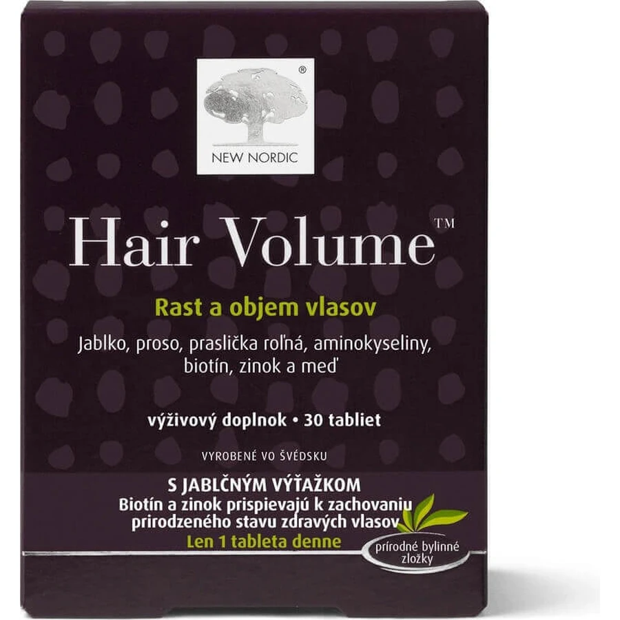NEW NORDIC HAIR VOLUME 1×30 табл, пищевая добавка: цены и характеристики