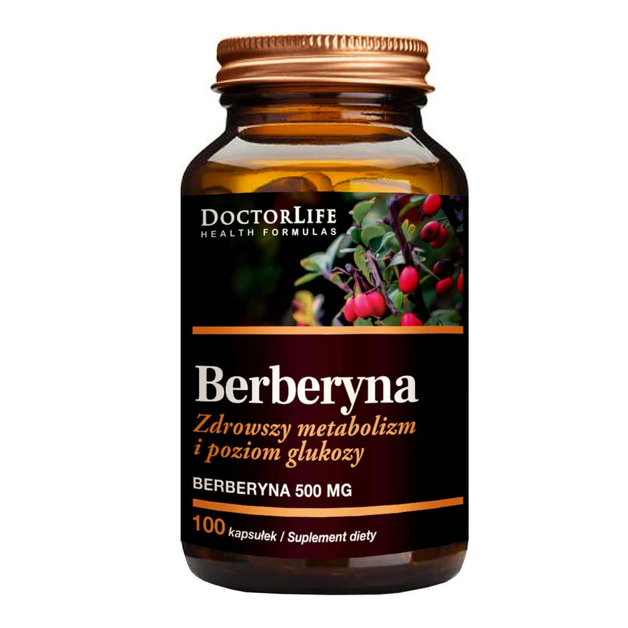 Берберин 500 мг Doctor Life Berberyna для здорового метаболізму та рівня глюкози, 100 капсул: ціни та характеристики