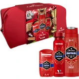 Old Spice Footballer: набір твердий дезодорант + дезодорант-спрей і гель для душу Captain з нотами сандалу і цитрусових