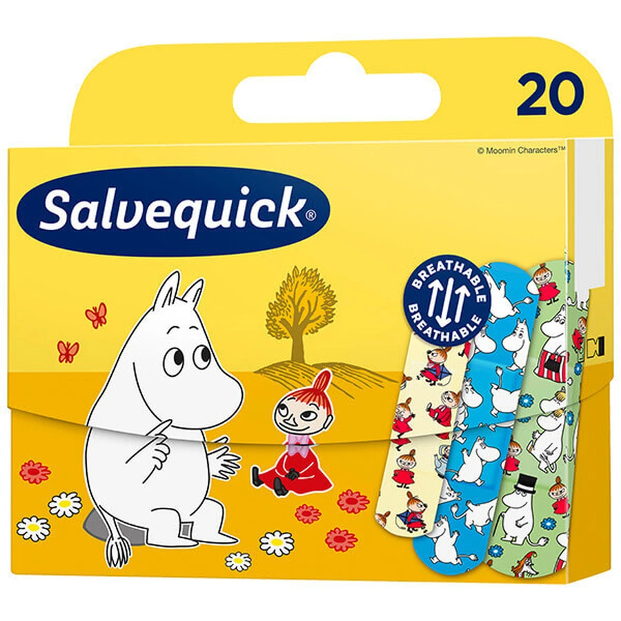 Пластыри Salvequick Muminki для детей, 20 шт.: цены и характеристики
