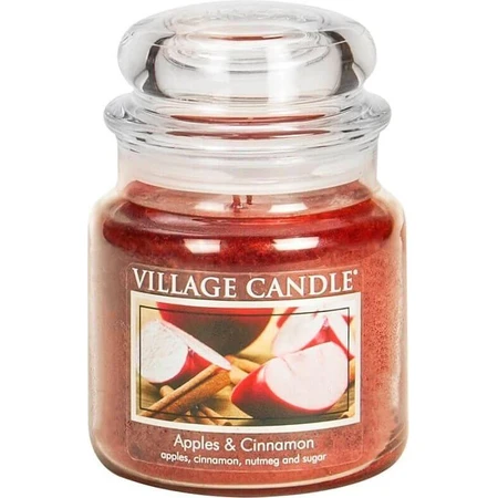 Village Candle Ароматична свічка у склі - Яблука та кориця, середня 1×1 шт: ціни та характеристики