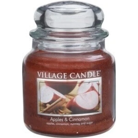 Village Candle Ароматична свічка у склі - Яблука та кориця, середня 1×1 шт: ціни та характеристики