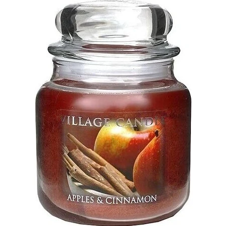 Village Candle Ароматична свічка у склі - Яблука та кориця, середня 1×1 шт: ціни та характеристики