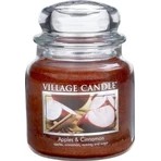 Village Candle Ароматична свічка у склі - Яблука та кориця, середня 1×1 шт: ціни та характеристики