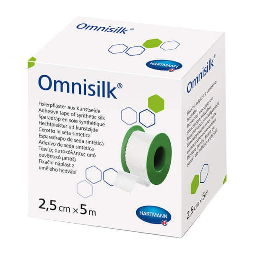 Omnisilk, клей для ткани из искусственного шелка, гипоаллергенный, 2,5 см x 5 м, 1 шт.: цены и характеристики