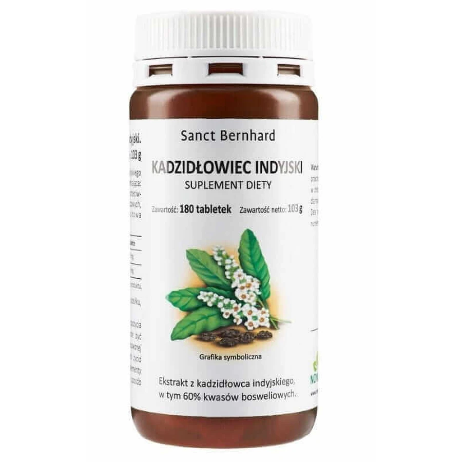 Экстракт индийского ладана (Boswellia Serrata) 180 таблеток Sanct Bernhard: цены и характеристики