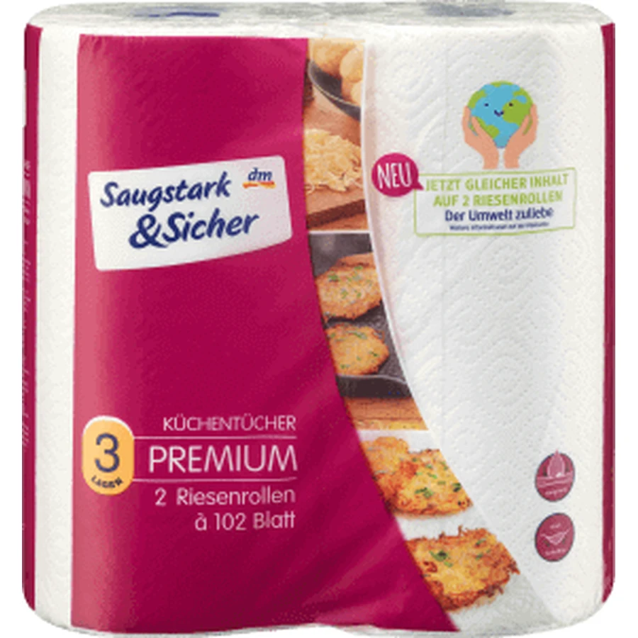 Saugstark&Sicher Масляні рушники, 2 шт: ціни та характеристики