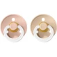 BIBS Colour Natural Cocoa Soothers - lid 1 Blush nony/Vanilla nony 2 шт.