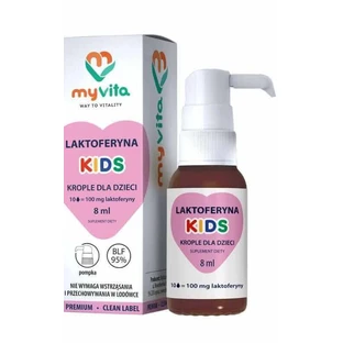 Лактоферрин MyVita Lactoferrin KIDS капли, 8 мл 