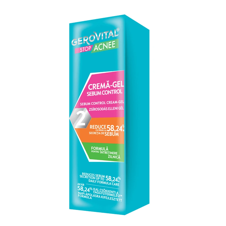 Гель-крем для лица Gerovital Stop Acne Sebum Control 2 Gel Cream, 50 мл: цены и характеристики