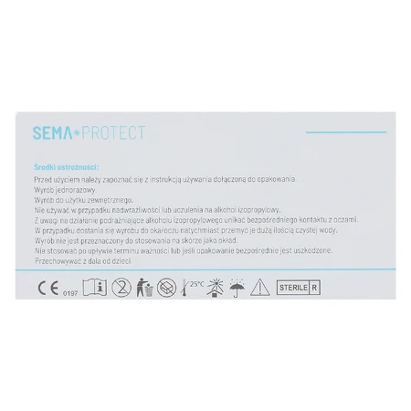 SEMA Protect, дезінфікуючі тампони, 100 штук ДЕФЕКТОВАНА УПАКОВКА: ціни та характеристики