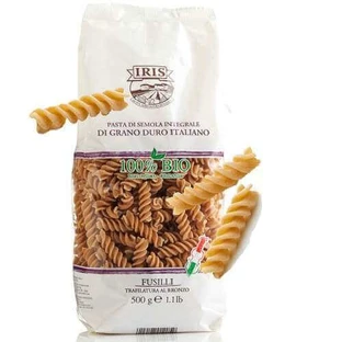 Органічні макаронні вироби Fusilli з твердих сортів пшениці грубого помелу, 500 г, Iris Bio