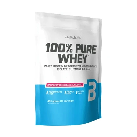 100% Pure Whey BioTech USA Raspberry Cheesecake протеиновый порошок, 454 г: цены и характеристики