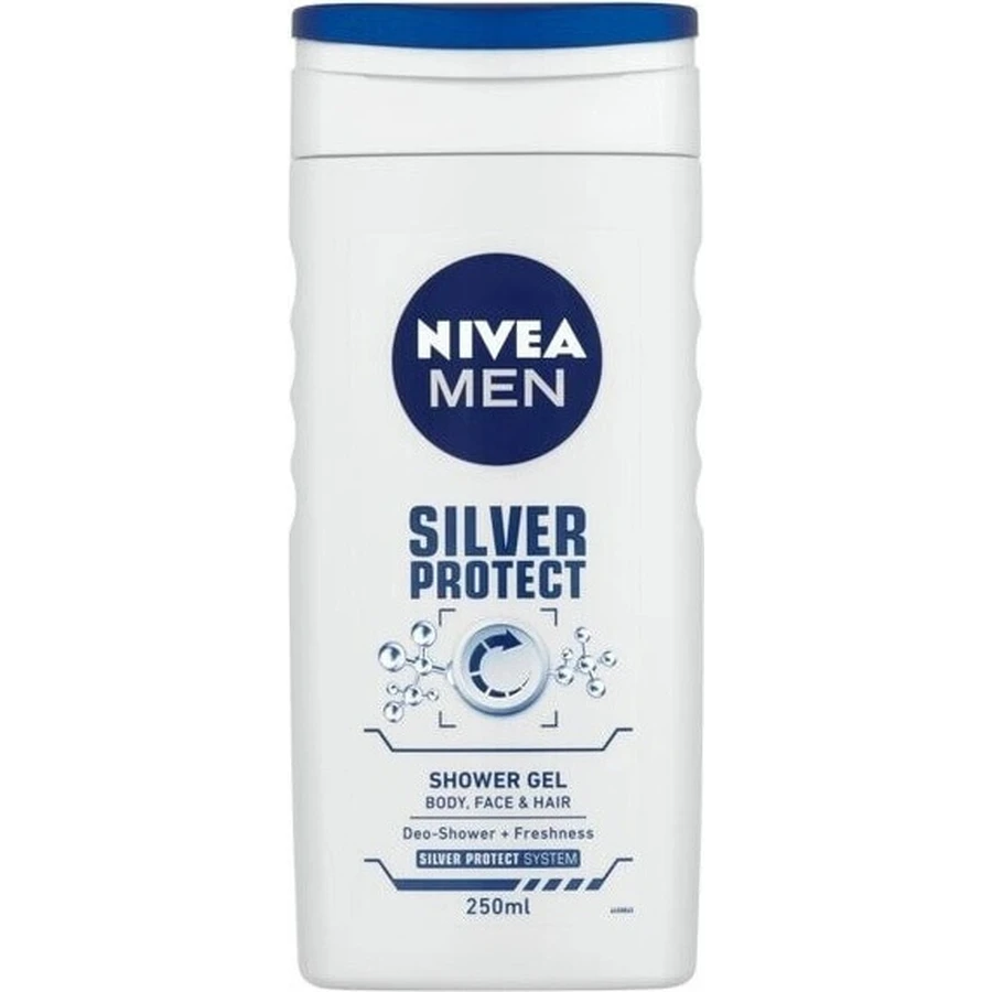 NIVEA MEN SHOWER GEL Silver protect 1×250 мл, гель для душу: ціни та характеристики