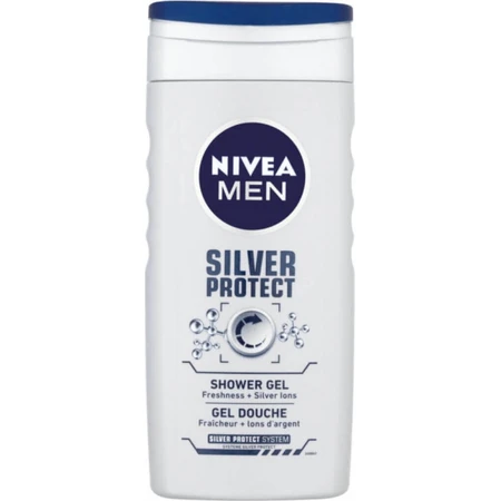 NIVEA MEN SHOWER GEL Silver protect 1×250 мл, гель для душу: ціни та характеристики