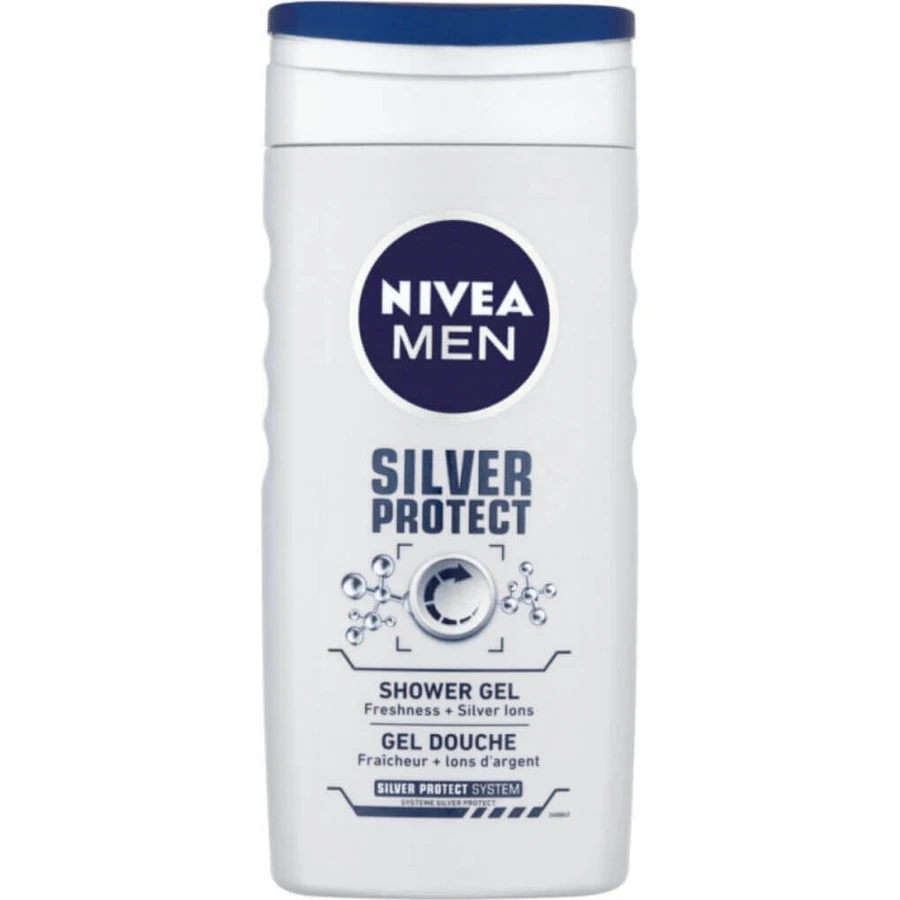 NIVEA MEN SHOWER GEL Silver protect 1×250 мл, гель для душу: ціни та характеристики