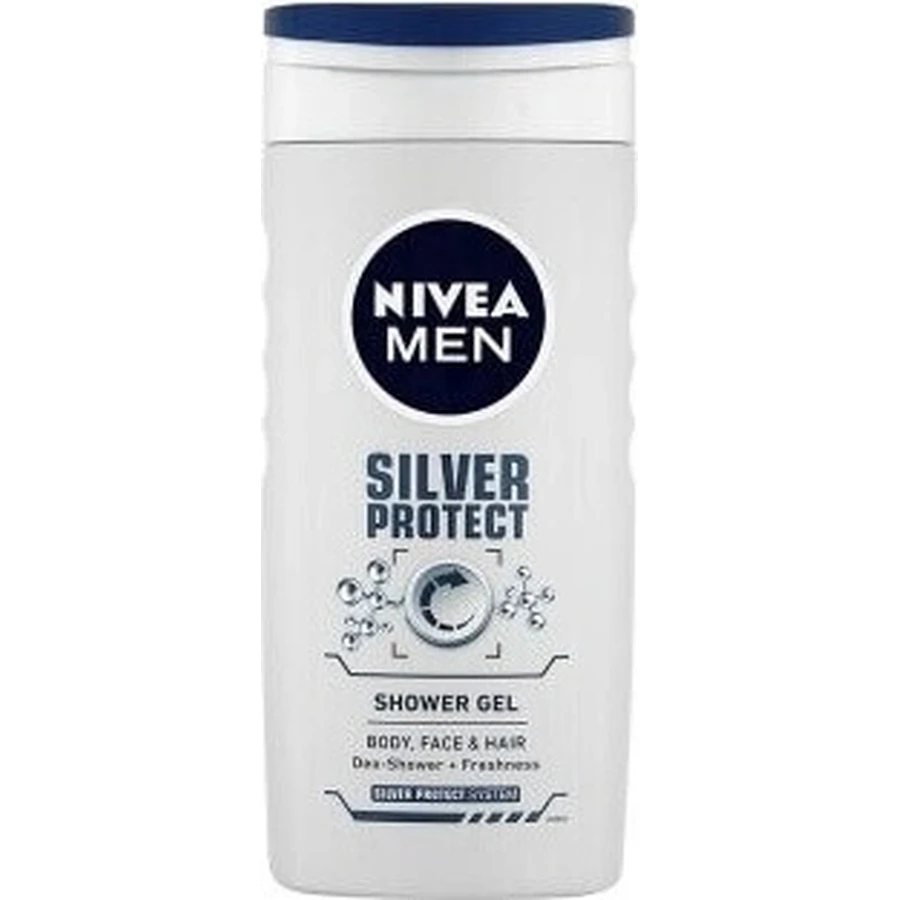 NIVEA MEN SHOWER GEL Silver protect 1×250 мл, гель для душу: ціни та характеристики