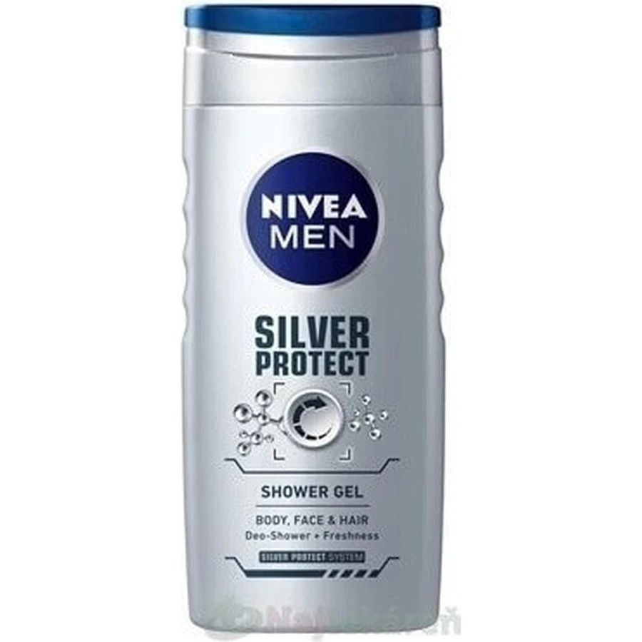 NIVEA MEN SHOWER GEL Silver protect 1×250 мл, гель для душу: ціни та характеристики
