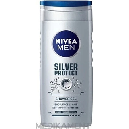 NIVEA MEN SHOWER GEL Silver protect 1×250 мл, гель для душу: ціни та характеристики