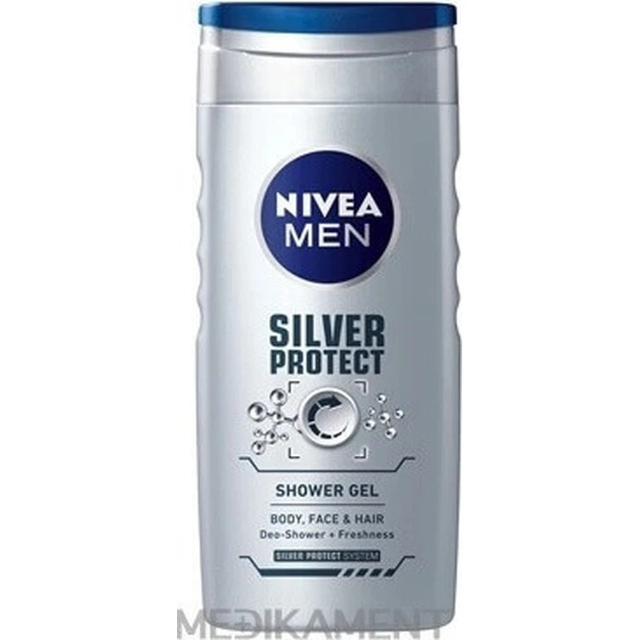 NIVEA MEN SHOWER GEL Silver protect 1×250 мл, гель для душу: ціни та характеристики