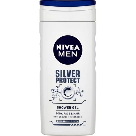 NIVEA MEN SHOWER GEL Silver protect 1×250 мл, гель для душу: ціни та характеристики