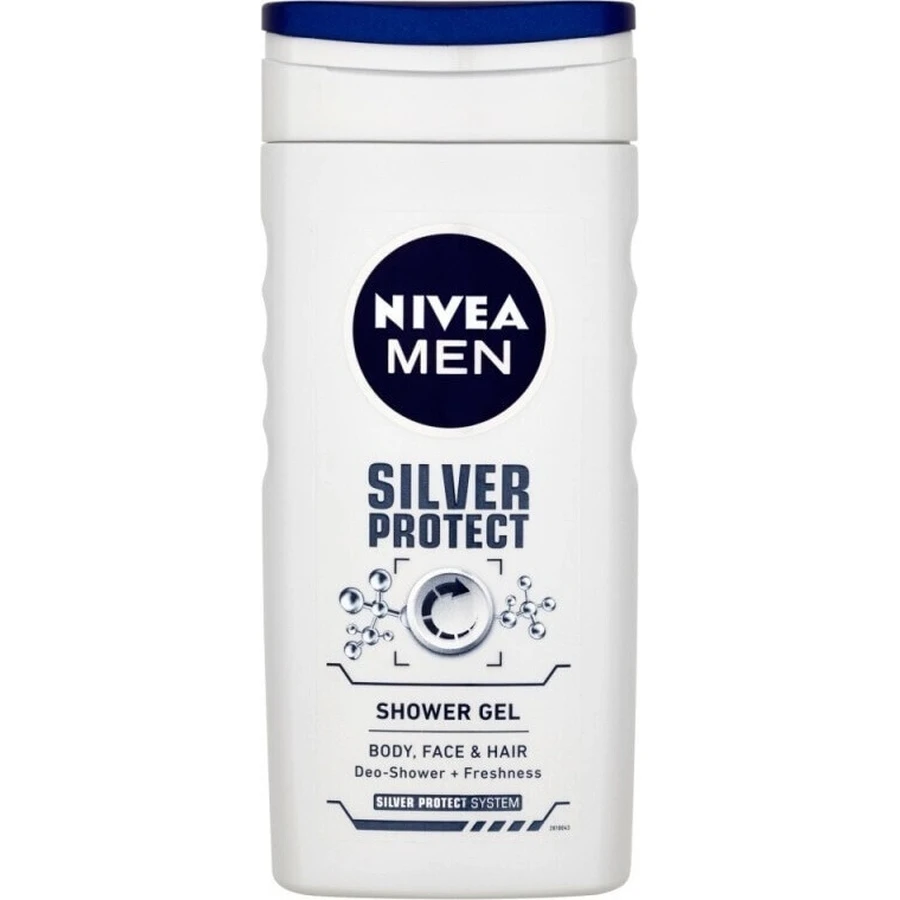 NIVEA MEN SHOWER GEL Silver protect 1×250 мл, гель для душу: ціни та характеристики