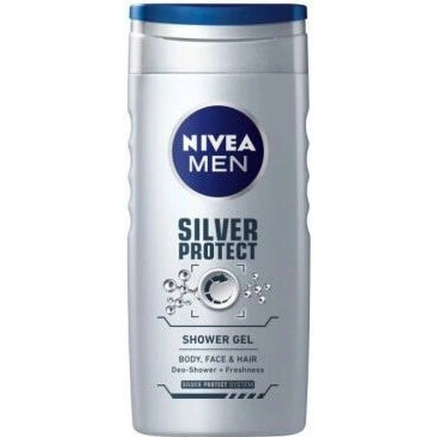NIVEA MEN SHOWER GEL Silver protect 1×250 мл, гель для душу: ціни та характеристики