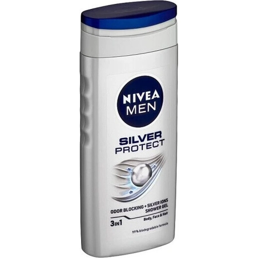 NIVEA MEN SHOWER GEL Silver protect 1×250 мл, гель для душу: ціни та характеристики