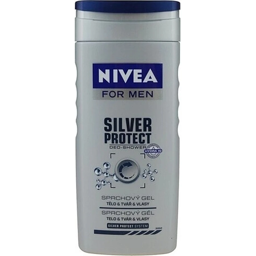 NIVEA MEN SHOWER GEL Silver protect 1×250 мл, гель для душу: ціни та характеристики