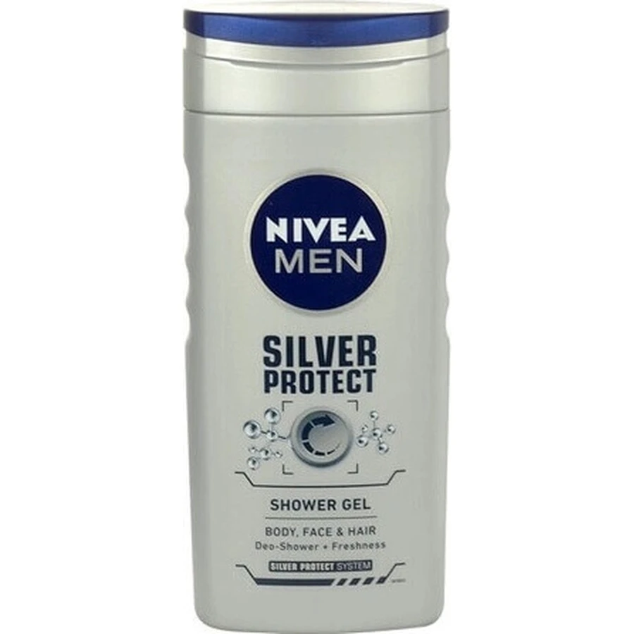 NIVEA MEN SHOWER GEL Silver protect 1×250 мл, гель для душу: ціни та характеристики